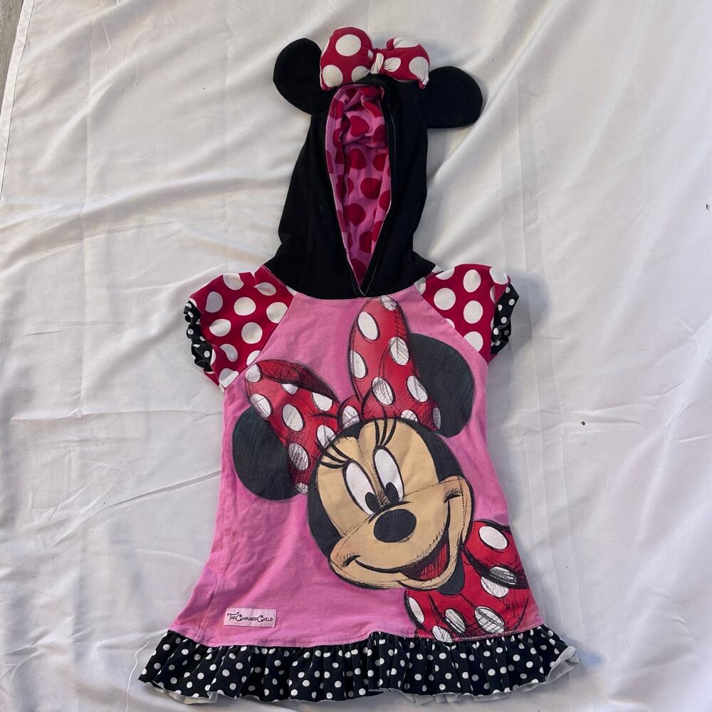 Minnie Mouse Hooded Dress Costume The Charmed Child Pink Polka Dot Toddler